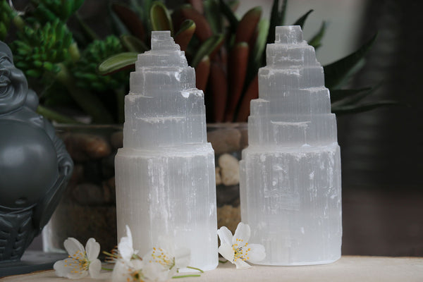 Selenite 4.2 Inch Crystal Tower