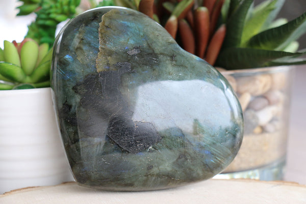 Labradorite 4.8 Inch Crystal Heart